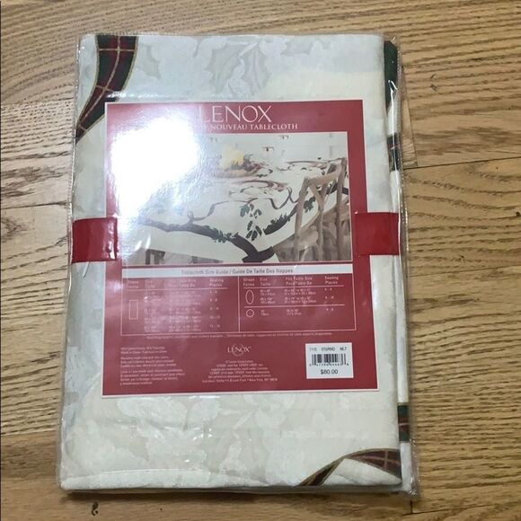 NWT LENOX HOLIDAY NOUVEAU TABLECLOTH SIZE … - Picture 3 of 7